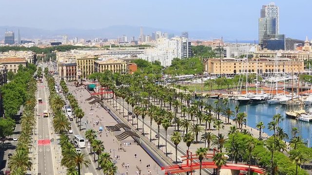 berth Moll de la Fusta, Museum of Catalonia history in a Port Vell de Barcelona