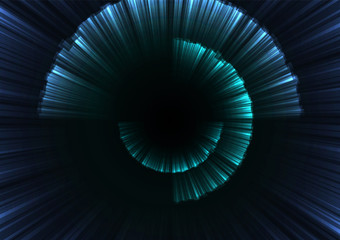 blue abstract curve shell template, radar digital overlap layer line, technology background, vector illustration