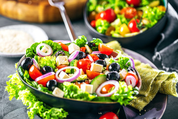 Bunter frischer salat( griechischer art )