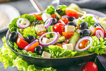 Bunter frischer salat( griechischer art )