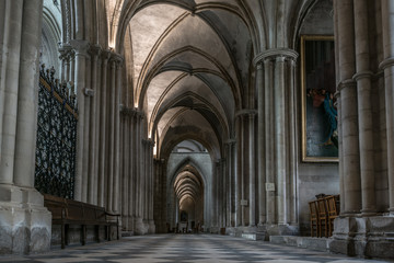 Architecture and sights of the tourist city of France Caen