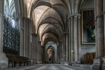 Architecture and sights of the tourist city of France Caen