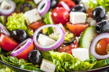Bunter frischer salat( griechischer art )