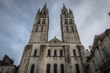 Fototapeta na wymiar Architecture and sights of the tourist city of France Caen