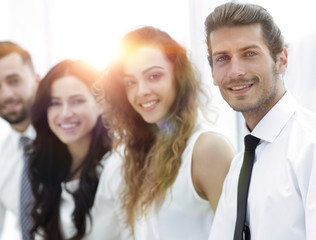 closeup.successful business team.