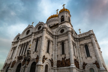 Fototapeta na wymiar Christ the Savior Cathedral. Moscow, Russia.