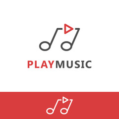 Play music piano logo