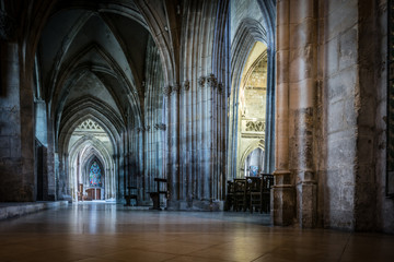 Architecture and sights of the tourist city of France Caen