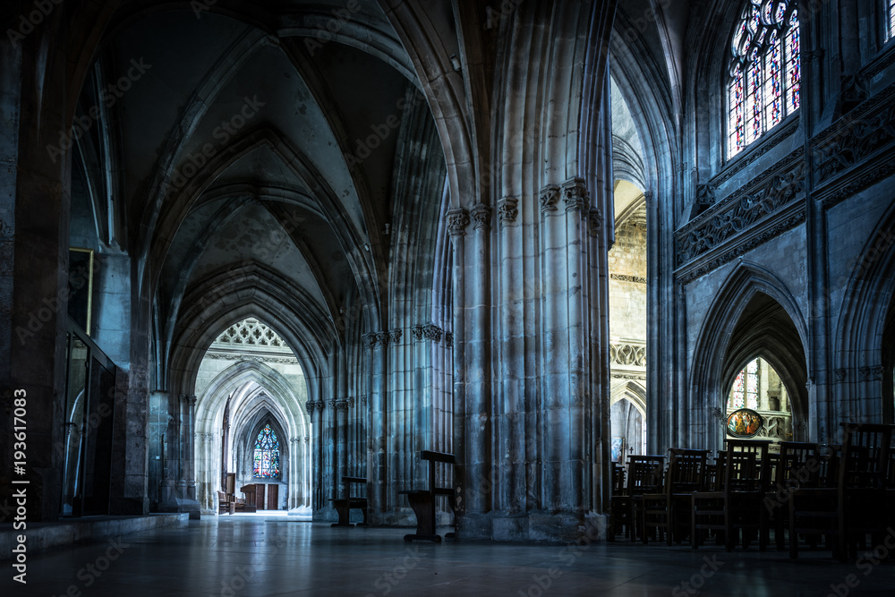 Wall mural architecture and sights of the tourist city of france caen