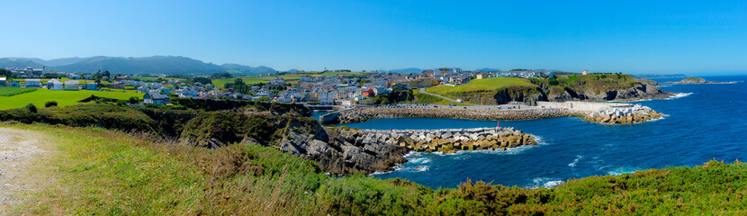Fototapeta premium Idyllic village on the coast