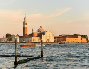 View of Venice at Sunset Time 
