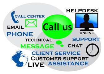 Customer Support Contemporary Concept