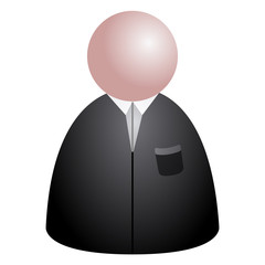 Abstract businessman icon