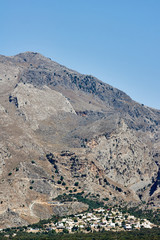 A village in the mountains on the island of Crete, Greece.