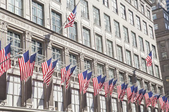 American Flags in NYC