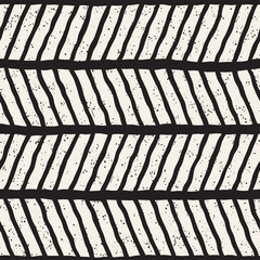 Simple ink geometric pattern. Monochrome black and white strokes background. Hand drawn ink texture for your design