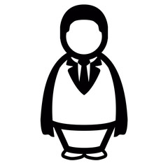 Abstract businessman icon
