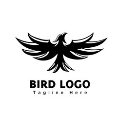 Abstract classic eagle fly logo