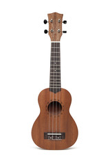 Obraz premium Brązowa gitara ukulele