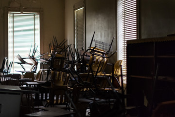 abandoned school