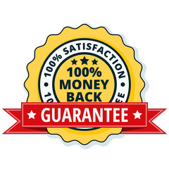 100% Money Back Guarantee illustration