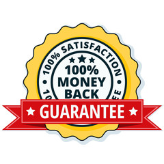 100% Money Back Guarantee illustration