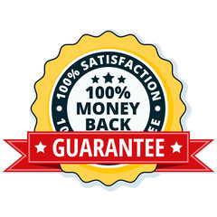 100% Money Back Guarantee illustration