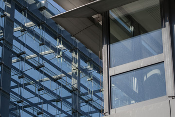 Bürogebäude aus Glas in Düsseldorf