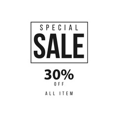 Special Sale 30% Vector Template Design