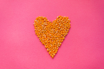 heart shaped corn seeds