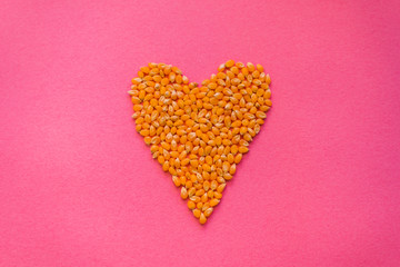heart shaped corn seeds
