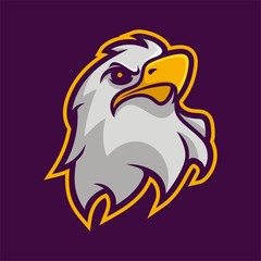 eagle mascot logo for sport team