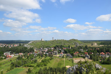 Fototapeta na wymiar Castle ruins in Olsztyn near Czestochowa, Poland.