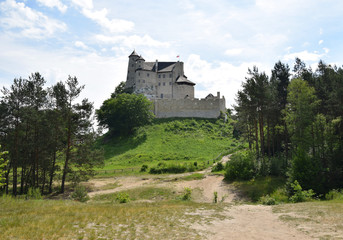 Bobolice castle, old fortress in Poland.