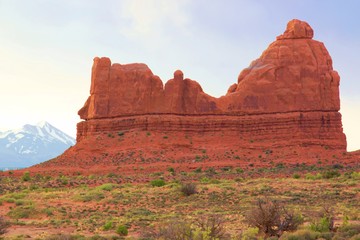 Arches National Park in the early  morning light