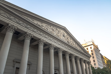 San Martin Square (Plaza San Martin) and Monumental Tower (Torre Monumental) at Retiro region - Buenos Aires, Argentina