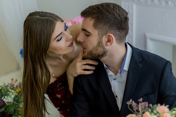 Naklejka premium Boy and girl
