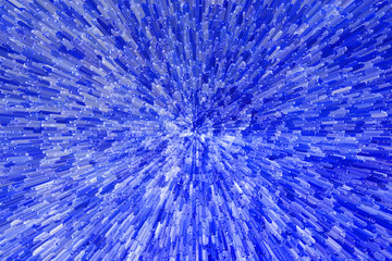 snow abstraction on blue background