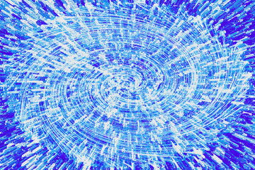 snow abstraction on blue background