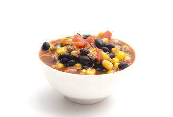 Bowl of Soup Commonly Refered to as Taco or Tortilla Soup