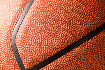 Obraz premium Orange basketball skin close up