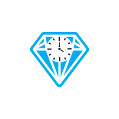 Watch Diamond Logo Icon Design