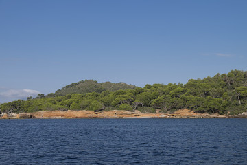 Fototapeta na wymiar Rugged Coastline in the Alcudia region of Mallorca, Spain