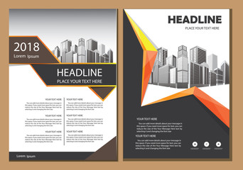 design cover poster a4 catalog book brochure flyer layout annual report business template
