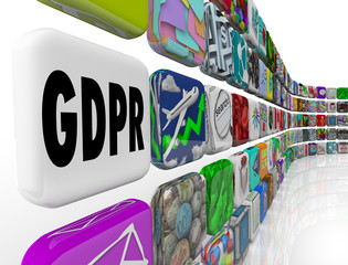 GDPR General Data Protection Regulation Privacy Rule Security 3d Illustration