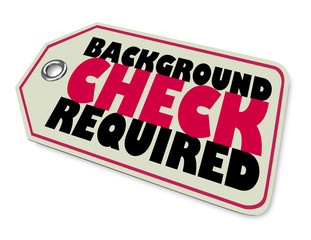 Background Check Required Gun Law Tag Warning 3d Illustration