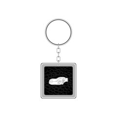 Key chain for car. Vector Illustration