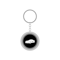 Key chain for car. Vector Illustration
