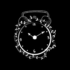 Hand drawn clock