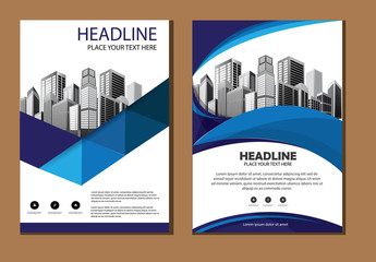 design cover poster a4 catalog book brochure flyer layout annual report business template